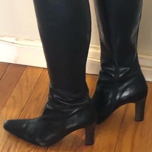 Gorgeous JCrew Stacked Heel Leather Boot